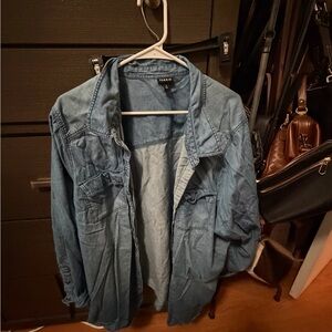 Torrid Light Blue Denim Shirt